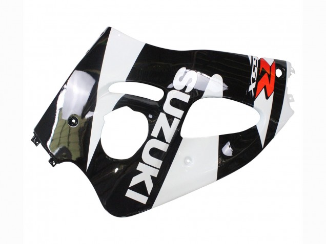 Billige Suzuki GSXR 600 / GSXR 750 Motorrad Verkleidung 1996-2000 - Schwarz Weiss
