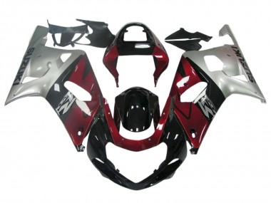 Billige Suzuki GSXR 600 / GSXR 750 Motorrad Verkleidung 1996-2000 - Dunkel Blau Weiss