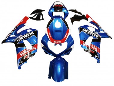 Billige Suzuki GSXR 600 / GSXR 750 Motorrad Verkleidung 2001-2003 - Blau Rot Rennen