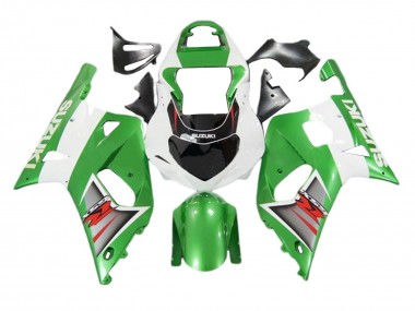 Billige Suzuki GSXR 600 / GSXR 750 Motorrad Verkleidung 2001-2003 - Weiss Grun Silber Rot Schwarz