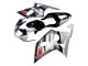 Billige Suzuki GSXR 600 / GSXR 750 Motorrad Verkleidung 2001-2003 - Silber Glanzendes Schwarz Rot