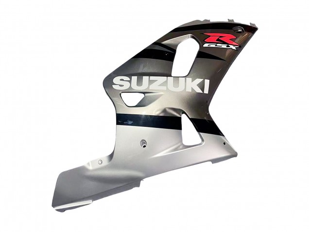 Billige Suzuki GSXR 600 / GSXR 750 Motorrad Verkleidung 2001-2003 - Silber Glanzendes Schwarz Rot