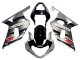 Billige Suzuki GSXR 600 / GSXR 750 Motorrad Verkleidung 2001-2003 - Silber Glanzendes Schwarz Rot