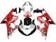 Billige Suzuki GSXR 600 / GSXR 750 Motorrad Verkleidung 2001-2003 - Rot Weiss Glanzendes Schwarz