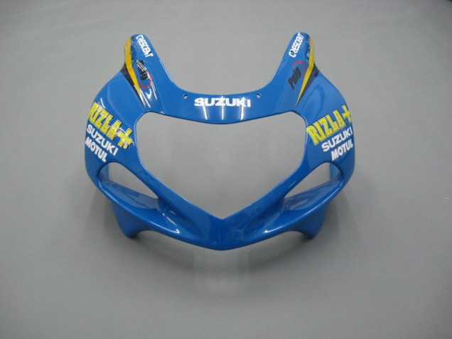Billige Suzuki GSXR 600 / GSXR 750 Motorrad Verkleidung 2001-2003 - Blau Gelb Schwarz Motul Rizla