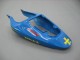 Billige Suzuki GSXR 600 / GSXR 750 Motorrad Verkleidung 2001-2003 - Blau Gelb Schwarz Motul Rizla