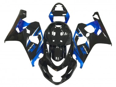 Billige Suzuki GSXR 600 / GSXR 750 Motorrad Verkleidung 2004-2005 - Glanzendes Schwarz Blau