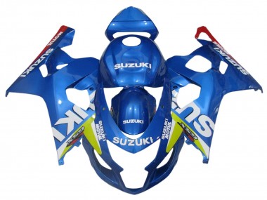 Billige Suzuki GSXR 600 / GSXR 750 Motorrad Verkleidung 2004-2005 - Blau Grun Rot Motul