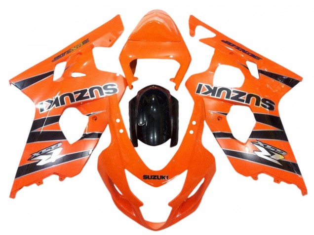 Billige Suzuki GSXR 600 / GSXR 750 Motorrad Verkleidung 2004-2005 - Orange Schwarz