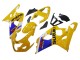 Billige Suzuki GSXR 600 / GSXR 750 Motorrad Verkleidung 2004-2005 - Gelb Weiss Blau Schwarz