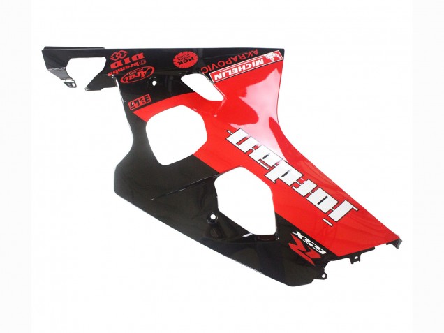 Billige Suzuki GSXR 600 / GSXR 750 Motorrad Verkleidung 2004-2005 - Glanzendes Schwarz Rot Jordan Michelin