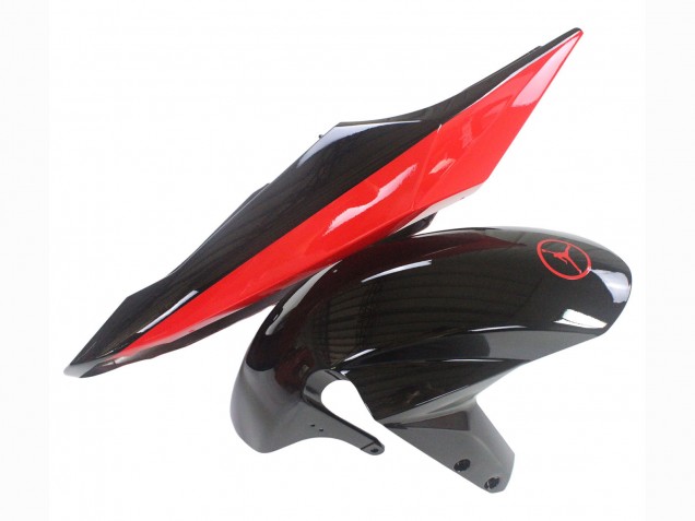 Billige Suzuki GSXR 600 / GSXR 750 Motorrad Verkleidung 2004-2005 - Glanzendes Schwarz Rot Jordan Michelin