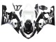 Billige Suzuki GSXR 600 / GSXR 750 Motorrad Verkleidung 2004-2005 - Weiss Schwarz