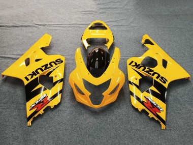 Billige Suzuki GSXR 600 / GSXR 750 Motorrad Verkleidung 2004-2005 - Gelb Schwarz