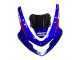 Billige Suzuki GSXR 600 / GSXR 750 Motorrad Verkleidung 2004-2005 - Blau Rot Schwarz Motul Dunlop