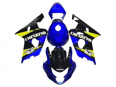 Billige Suzuki GSXR 600 / GSXR 750 Motorrad Verkleidung 2004-2005 - Blau Gelb Schwarz