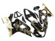 Billige Suzuki GSXR 600 / GSXR 750 Motorrad Verkleidung 2004-2005 - Glanzendes Schwarz Gold Corona