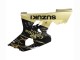 Billige Suzuki GSXR 600 / GSXR 750 Motorrad Verkleidung 2004-2005 - Glanzendes Schwarz Gold Corona