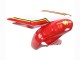 Billige Suzuki GSXR 600 / GSXR 750 Motorrad Verkleidung 2004-2005 - Weiss Rot Gelb Michelin Texaon Heron 7