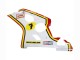 Billige Suzuki GSXR 600 / GSXR 750 Motorrad Verkleidung 2004-2005 - Weiss Rot Gelb Michelin Texaon Heron 7