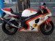 Billige Suzuki GSXR 600 / GSXR 750 Motorrad Verkleidung 2004-2005 - Weiss Rot Gelb Michelin Texaon Heron 7