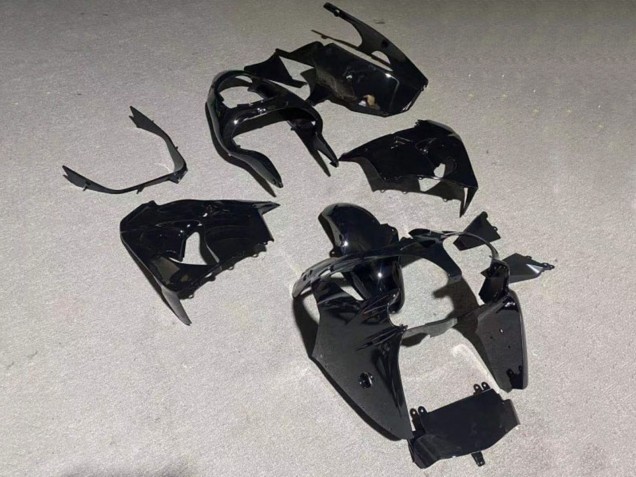 Billige Kawasaki ZX9R Motorrad Verkleidung Kit 2000-2001 - Glanzendes Schwarz