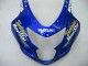 Billige Suzuki GSXR 600 / GSXR 750 Motorrad Verkleidung 2004-2005 - Blau Weiss Gelb Grun Telefumica Motul MoviStar