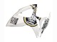 Billige Suzuki GSXR 600 / GSXR 750 Motorrad Verkleidung 2006-2007 - Weiss Schwarz Lucky Strike Motul