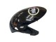 Billige Suzuki GSXR 600 / GSXR 750 Motorrad Verkleidung 2006-2007 - Glanzendes Schwarz Weiss Motul Lucky Strike