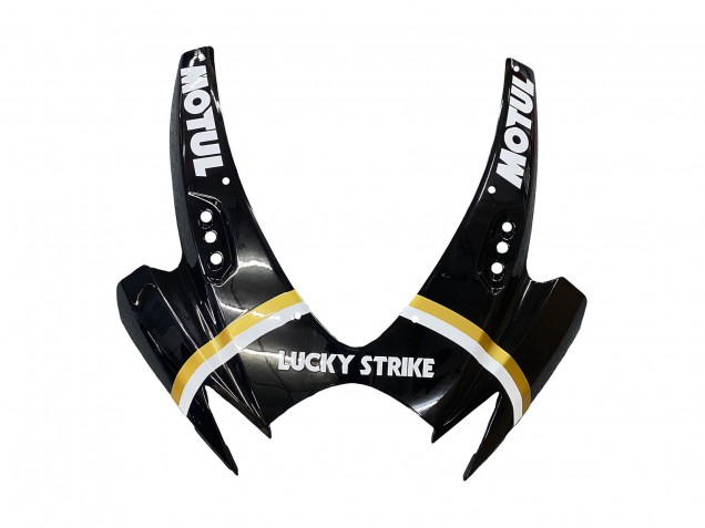 Billige Suzuki GSXR 600 / GSXR 750 Motorrad Verkleidung 2006-2007 - Glanzendes Schwarz Weiss Motul Lucky Strike