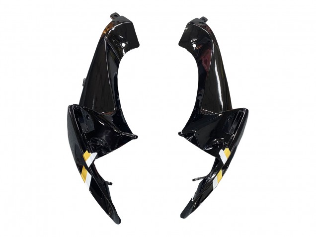 Billige Suzuki GSXR 600 / GSXR 750 Motorrad Verkleidung 2006-2007 - Glanzendes Schwarz Weiss Motul Lucky Strike