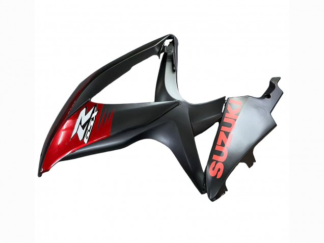 Billige Suzuki GSXR 600 / GSXR 750 Motorrad Verkleidung 2008-2010 - Matt Schwarz Rot