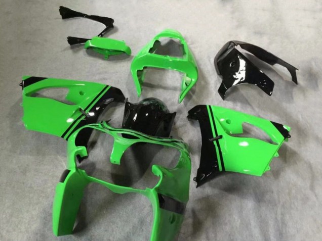 Billige Kawasaki ZX9R Motorrad Verkleidung 2002-2003 - Grun Glanzendes Schwarz