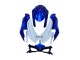 Billige Suzuki GSXR 600 / GSXR 750 Motorrad Verkleidung Kit 2008-2010 - Blau Weiss Rot