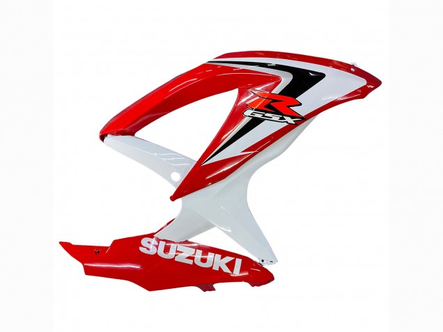 Billige Suzuki GSXR 600 / GSXR 750 Motorrad Verkleidung 2008-2010 - Weiss Rot Schwarz