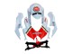 Billige Suzuki GSXR 600 / GSXR 750 Motorrad Verkleidung 2008-2010 - Weiss Rot Motul Lucky Strike