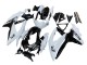 Billige Suzuki GSXR 600 / GSXR 750 Motorrad Verkleidung 2008-2010 - Weiss Schwarz