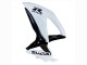 Billige Suzuki GSXR 600 / GSXR 750 Motorrad Verkleidung 2008-2010 - Weiss Schwarz