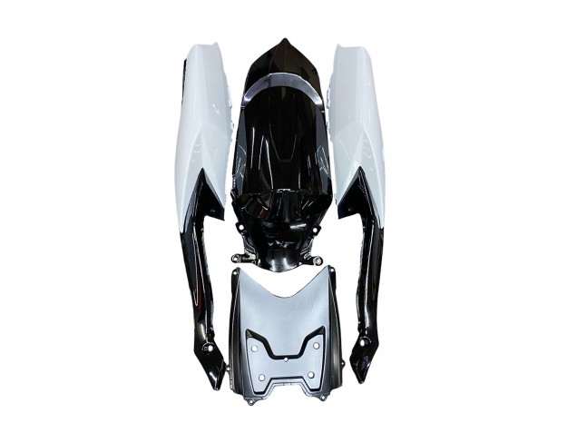 Billige Suzuki GSXR 600 / GSXR 750 Motorrad Verkleidung 2008-2010 - Weiss Schwarz