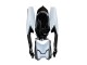 Billige Suzuki GSXR 600 / GSXR 750 Motorrad Verkleidung 2008-2010 - Weiss Schwarz