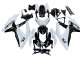Billige Suzuki GSXR 600 / GSXR 750 Motorrad Verkleidung 2008-2010 - Weiss Schwarz
