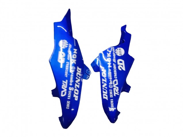 Billige Suzuki GSXR 600 / GSXR 750 Motorrad Verkleidung 2008-2010 - Blau Gelb Rizla