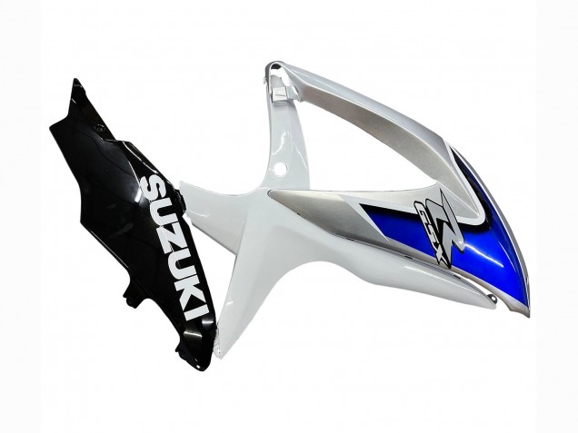 Billige Suzuki GSXR 600 / GSXR 750 Motorrad Verkleidung 2008-2010 - Weiss Silber Blau Schwarz