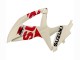 Billige Suzuki GSXR 600 / GSXR 750 Motorrad Verkleidung 2008-2010 - Creme Weiss Rot Schwarz