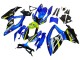 Billige Suzuki GSXR 600 / GSXR 750 Motorrad Verkleidung 2008-2010 - Blau Fluoreszierendes Grun Hai