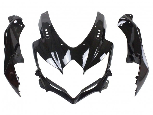 Billige Suzuki GSXR 600 / GSXR 750 Motorrad Verkleidung 2008-2010 - Glanzendes Schwarz Blau