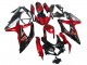Billige Suzuki GSXR 600 / GSXR 750 Motorrad Verkleidung 2008-2010 - Rot Glanzendes Schwarz