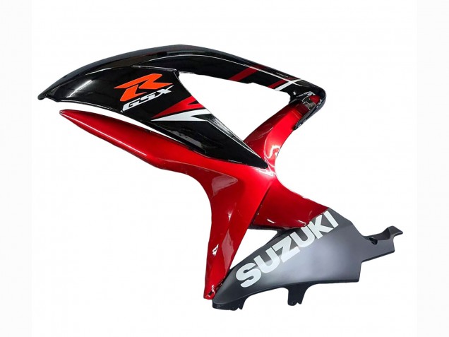 Billige Suzuki GSXR 600 / GSXR 750 Motorrad Verkleidung 2008-2010 - Rot Glanzendes Schwarz