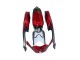 Billige Suzuki GSXR 600 / GSXR 750 Motorrad Verkleidung 2008-2010 - Rot Glanzendes Schwarz