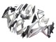 Billige Suzuki GSXR 600 / GSXR 750 Motorrad Verkleidung 2008-2010 - Silber Matt Schwarz